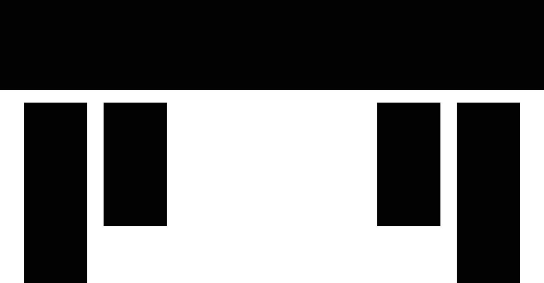 Table Glyph Icon vector