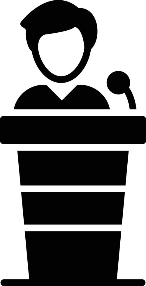 Conference Glyph Icon vector