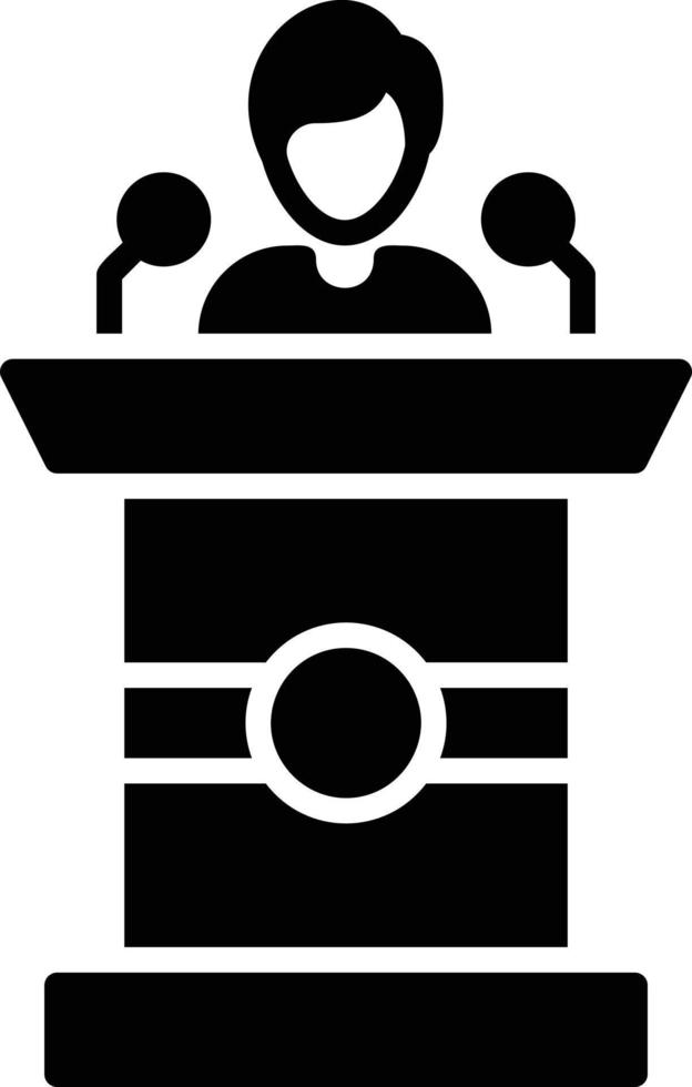 Conference Glyph Icon vector