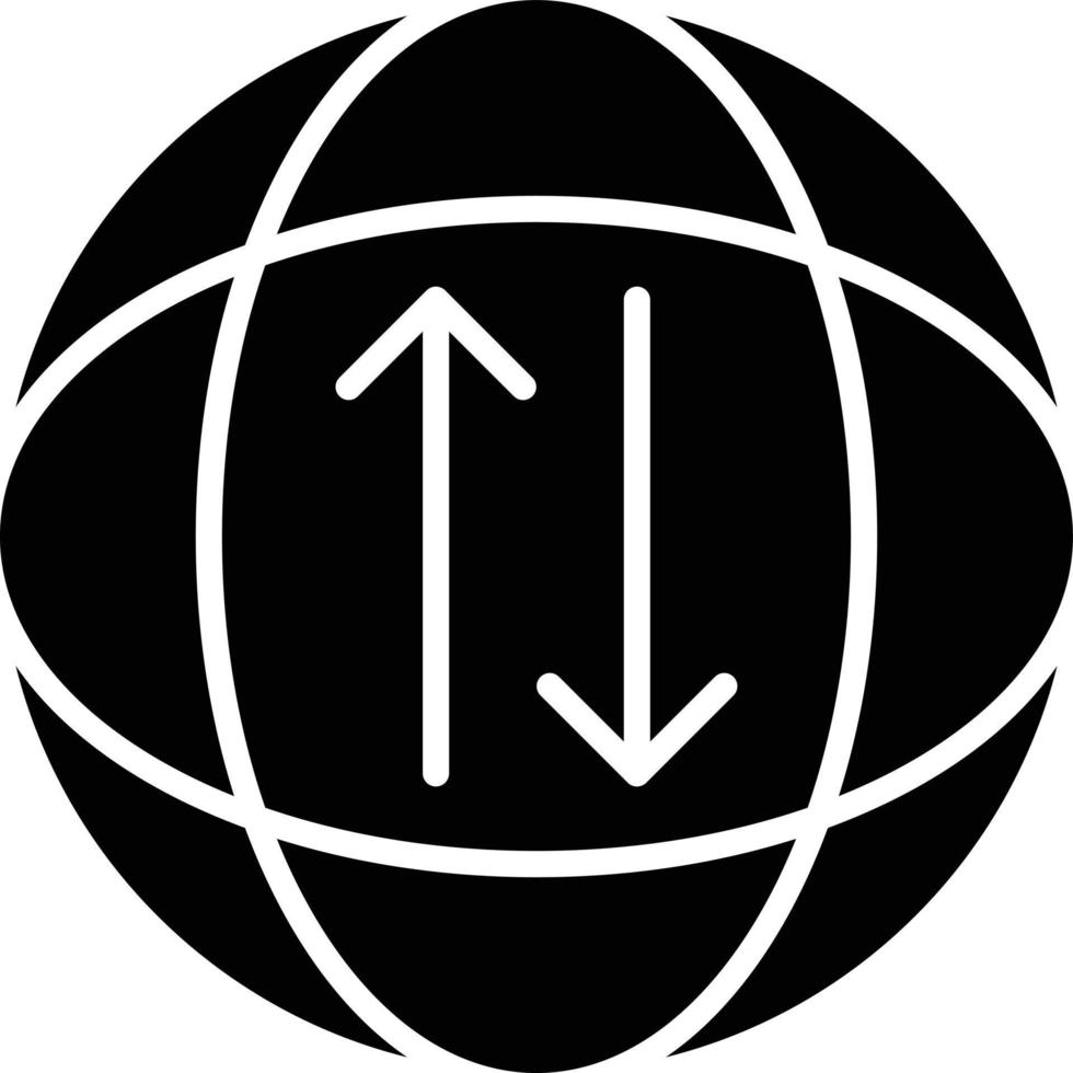 Global Transfer Glyph Icon vector