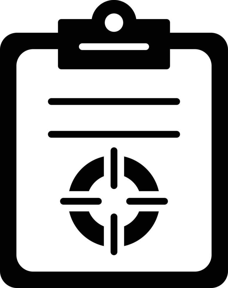 Target Glyph Icon vector