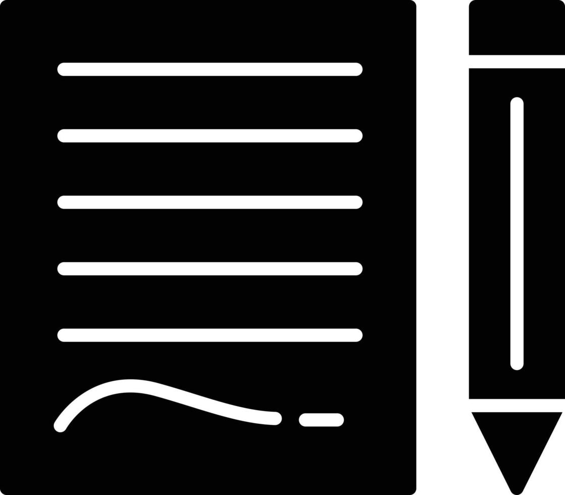 Agreement Glyph Icon vector
