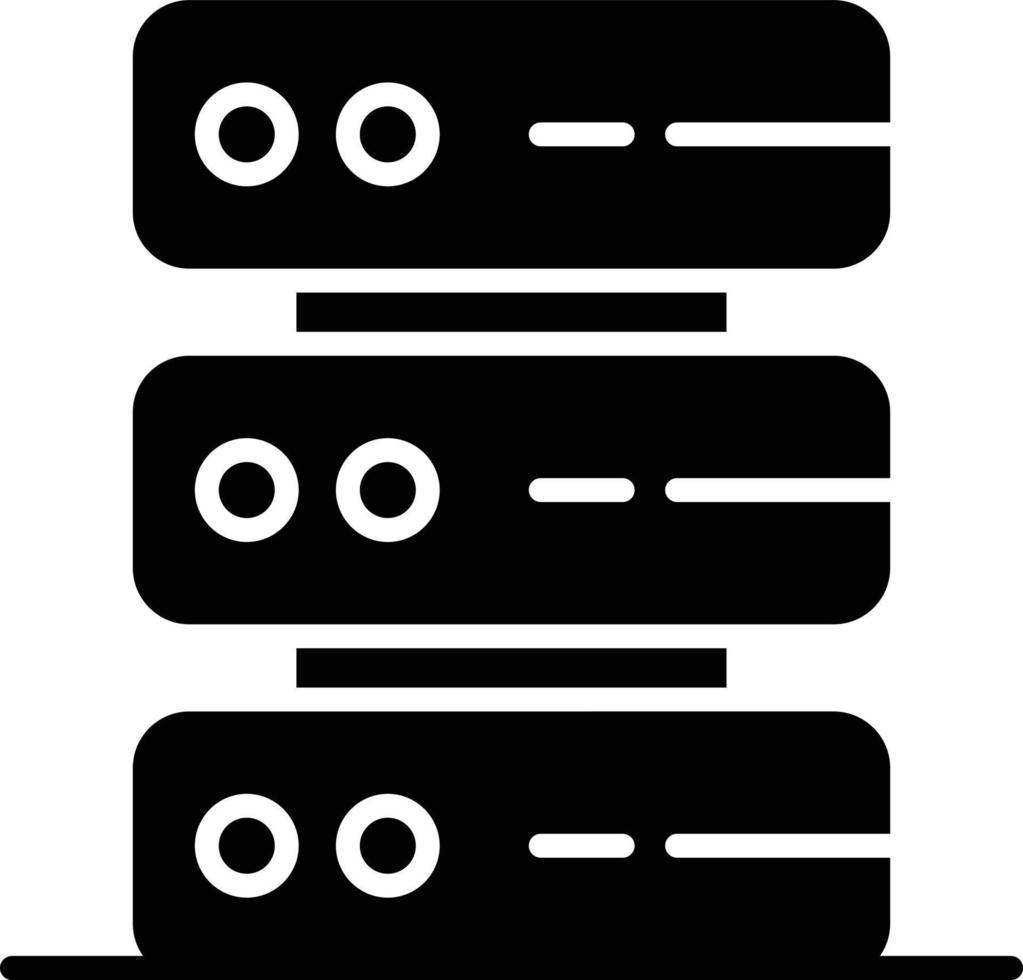 Server Glyph Icon vector