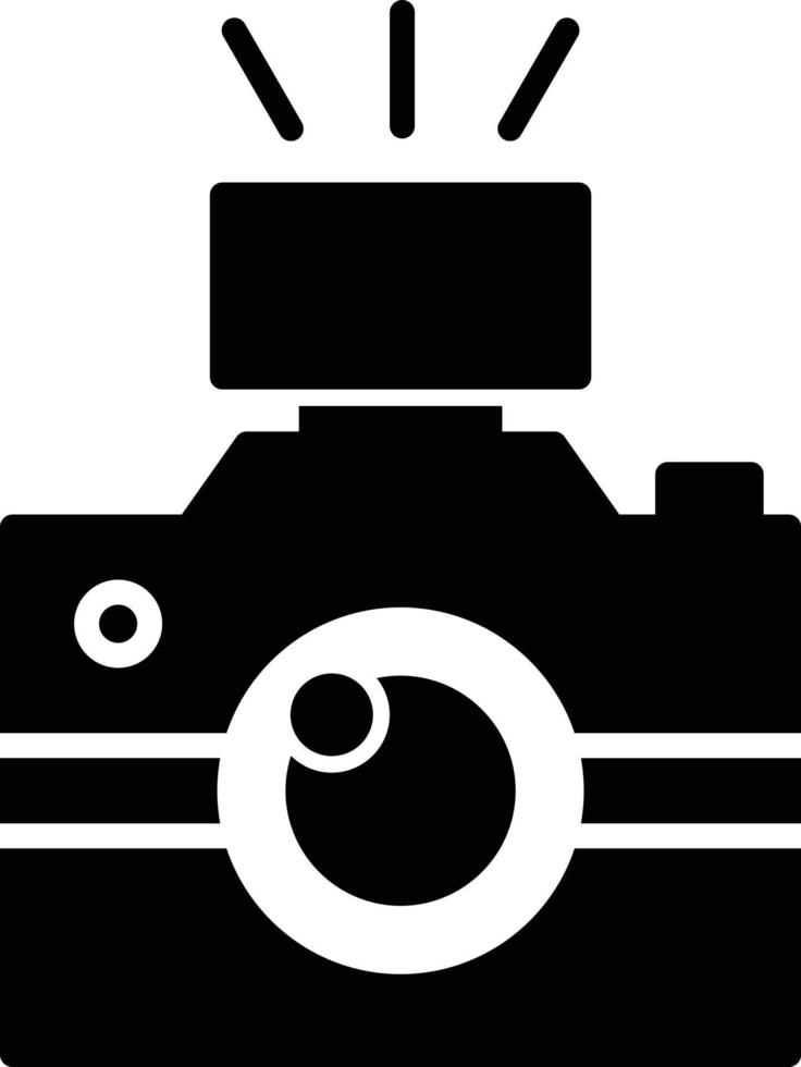 icono de glifo de fotografía vector