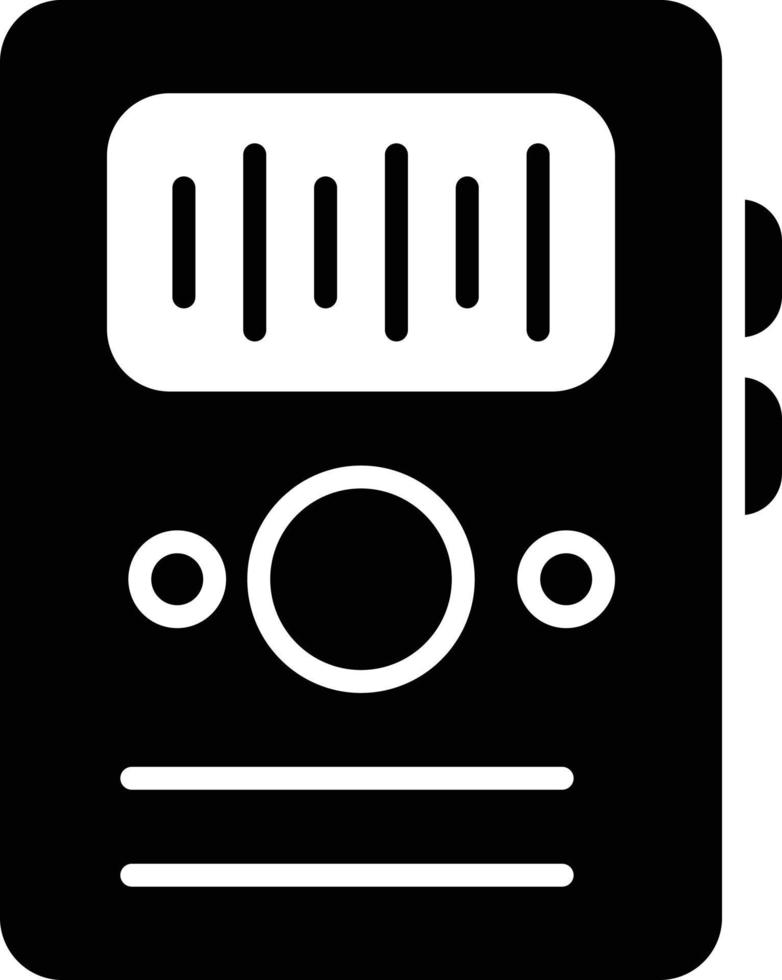 Dictaphone Glyph Icon vector