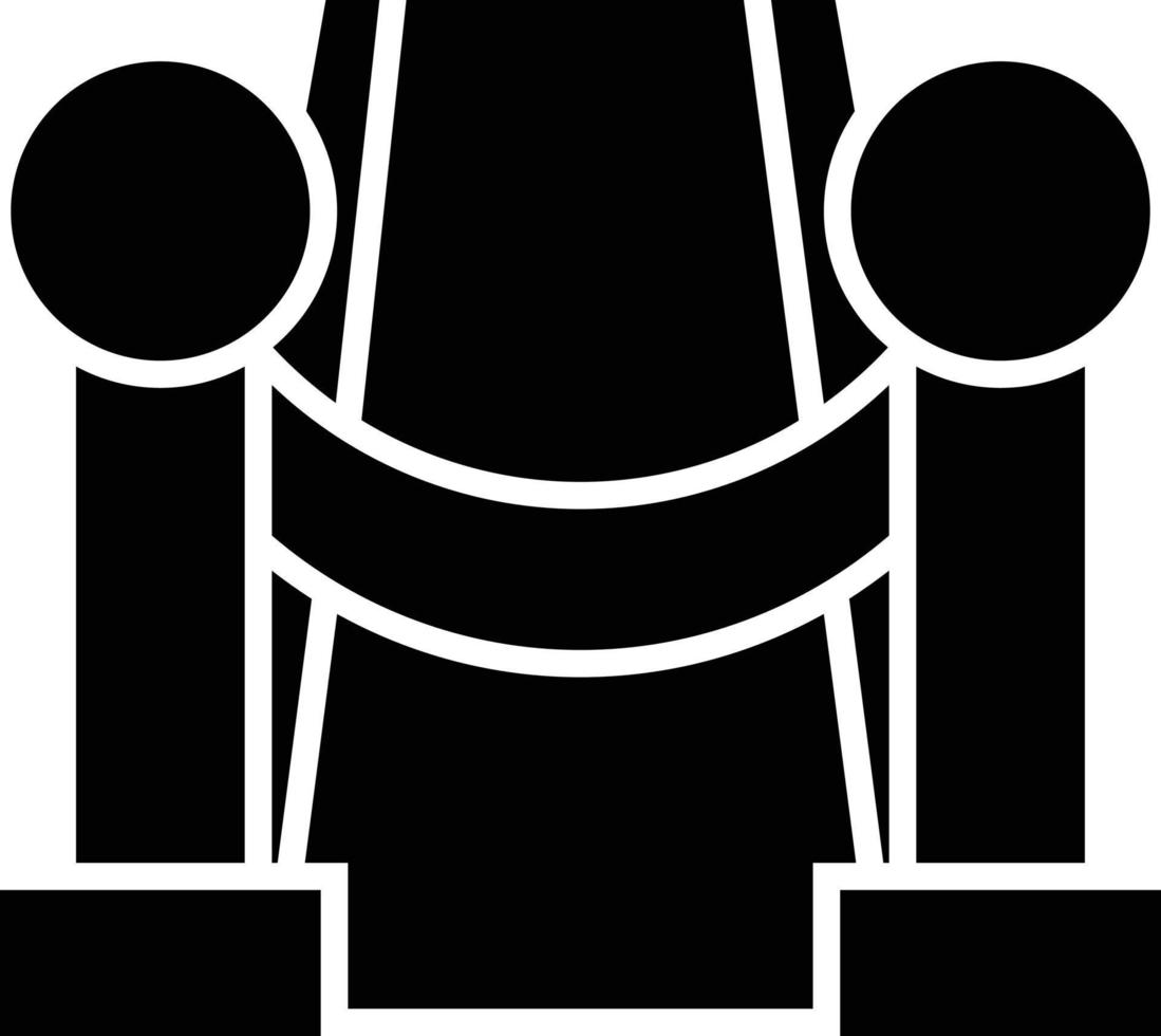 Red Carpet Glyph Icon vector