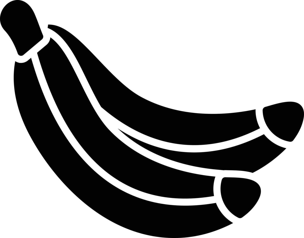 Banana Glyph Icon vector