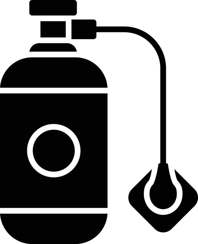 icono de glifo de tanque de oxígeno vector