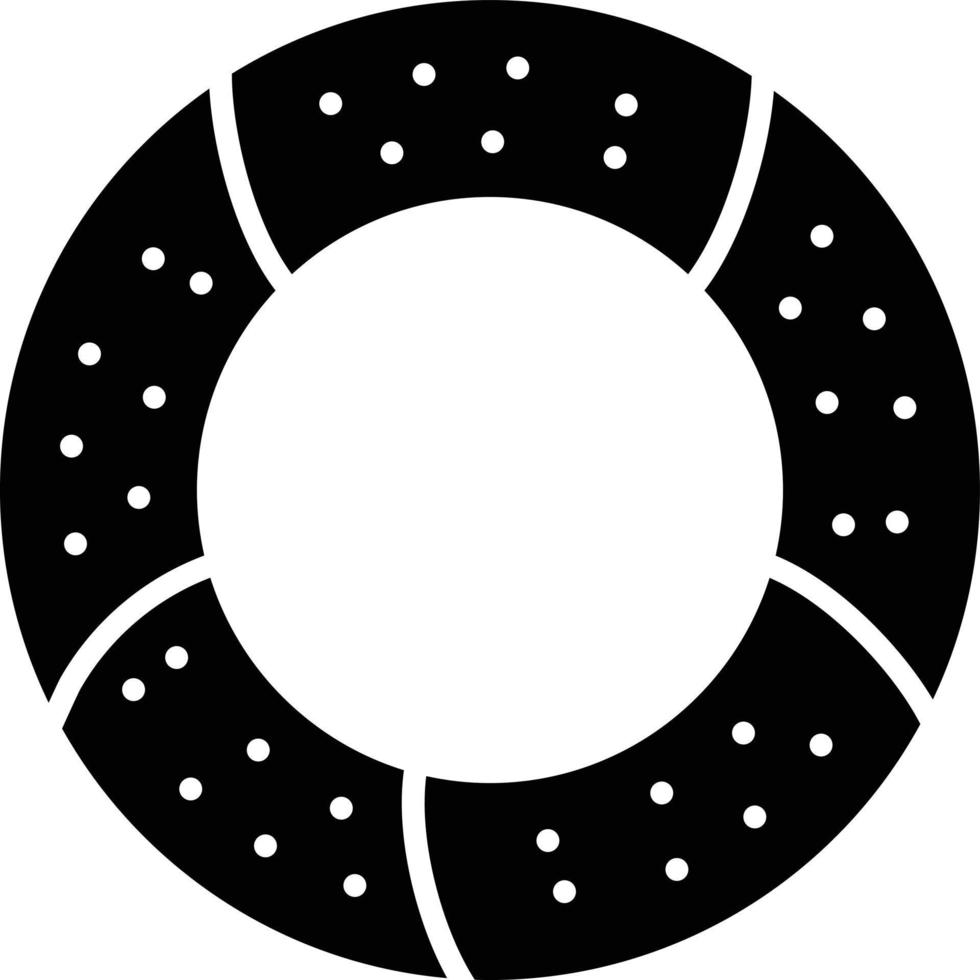 Bagel Glyph Icon vector