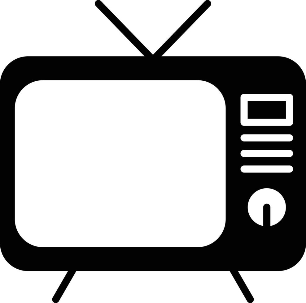 Tv Glyph Icon vector