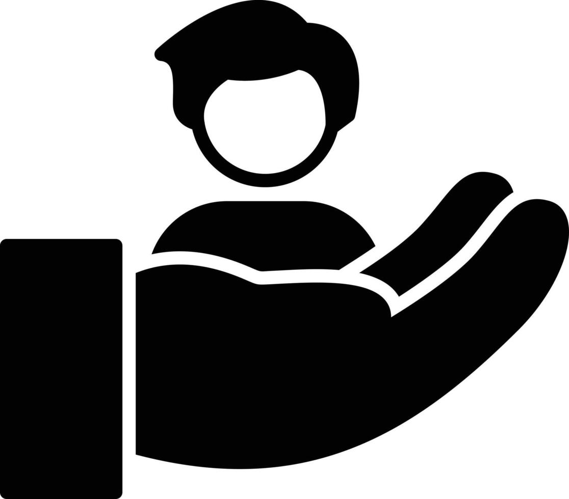 Social Care Glyph Icon vector