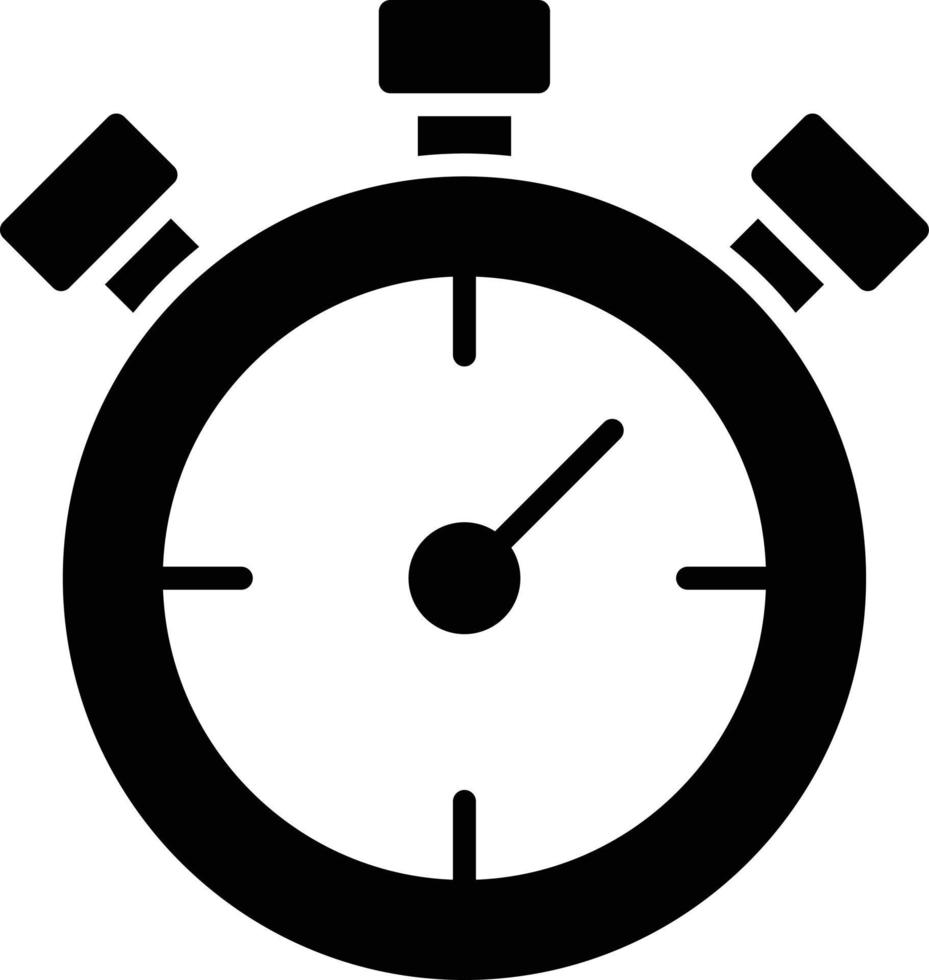 Chronometer Glyph Icon vector