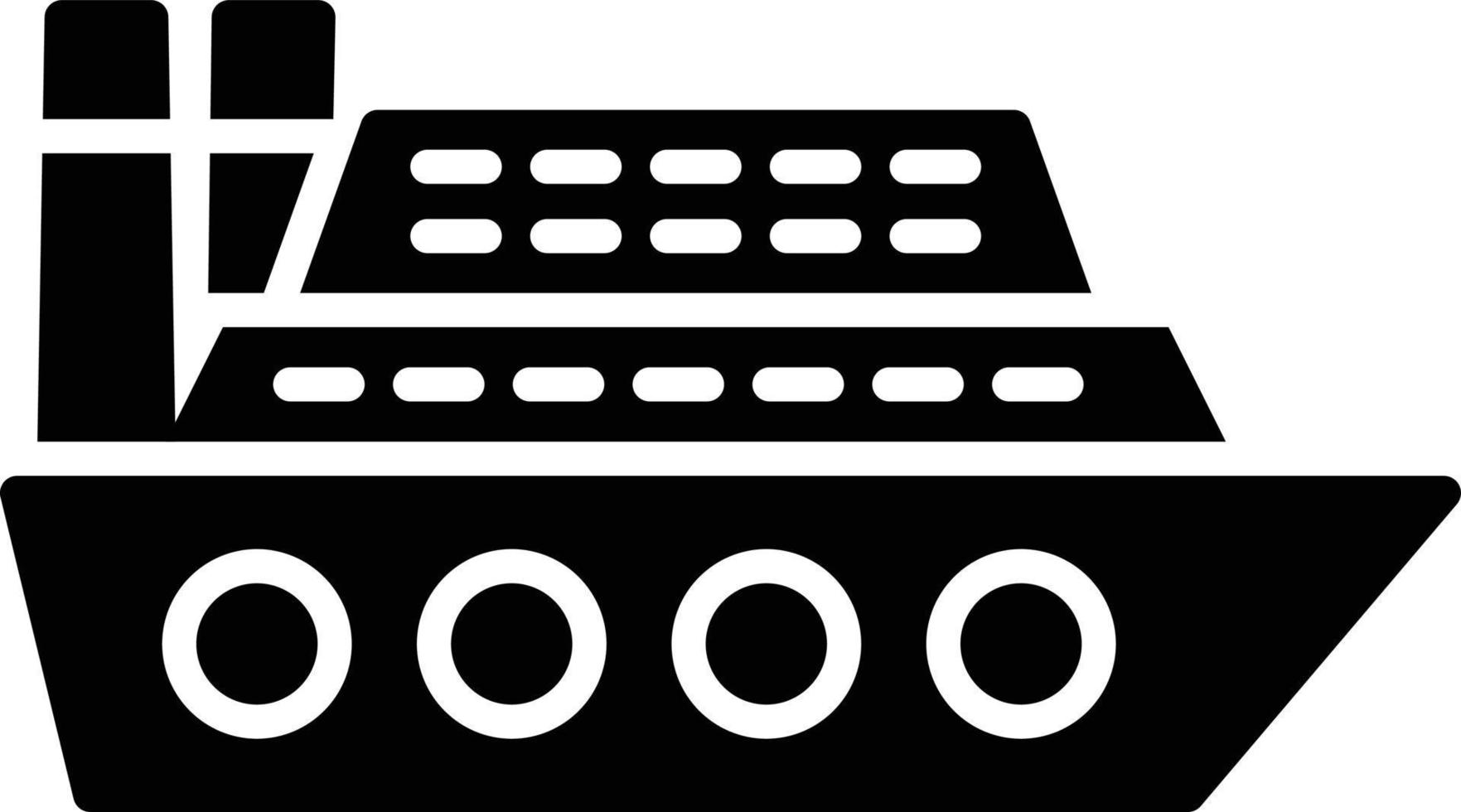 Cruise Glyph Icon vector