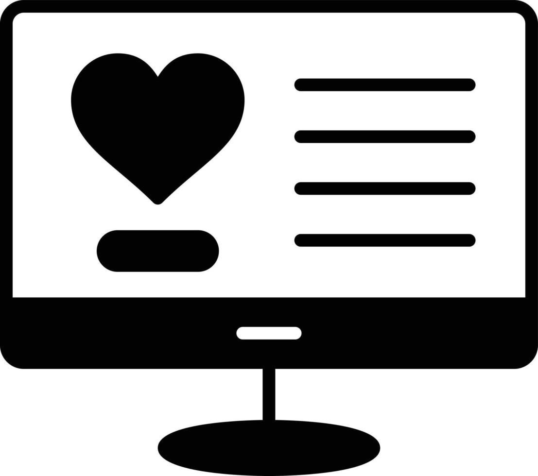 Website Glyph Icon vector