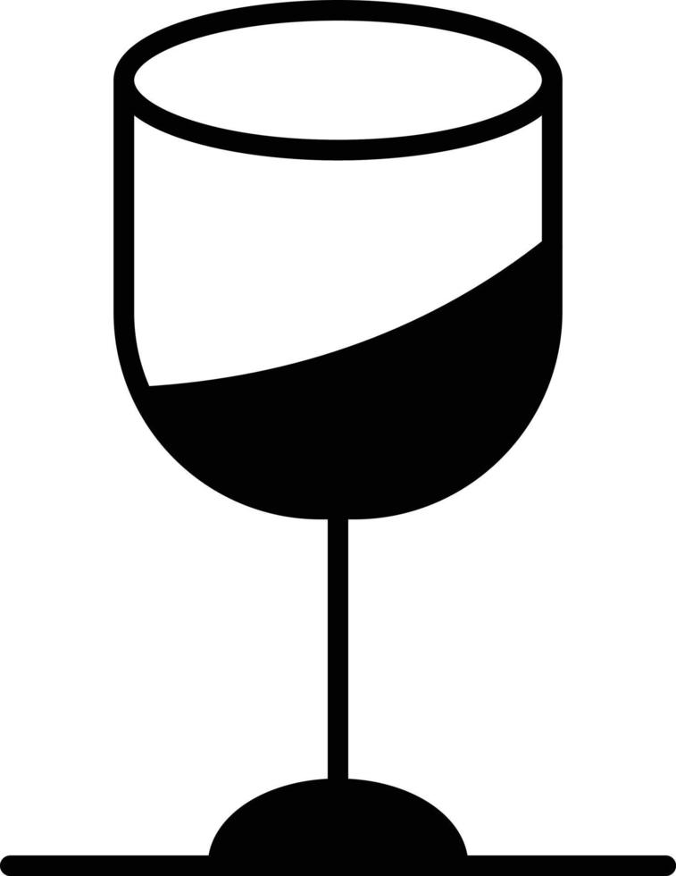 Glass Glyph Icon vector
