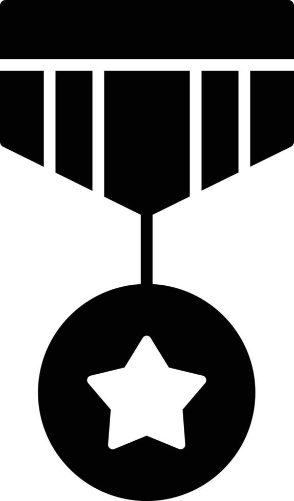 Medal Glyph Icon vector