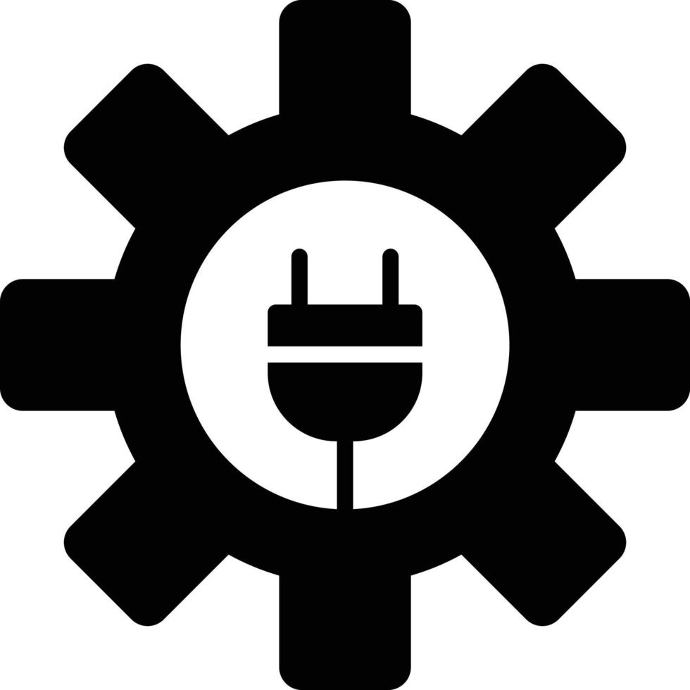 Gear Glyph Icon vector