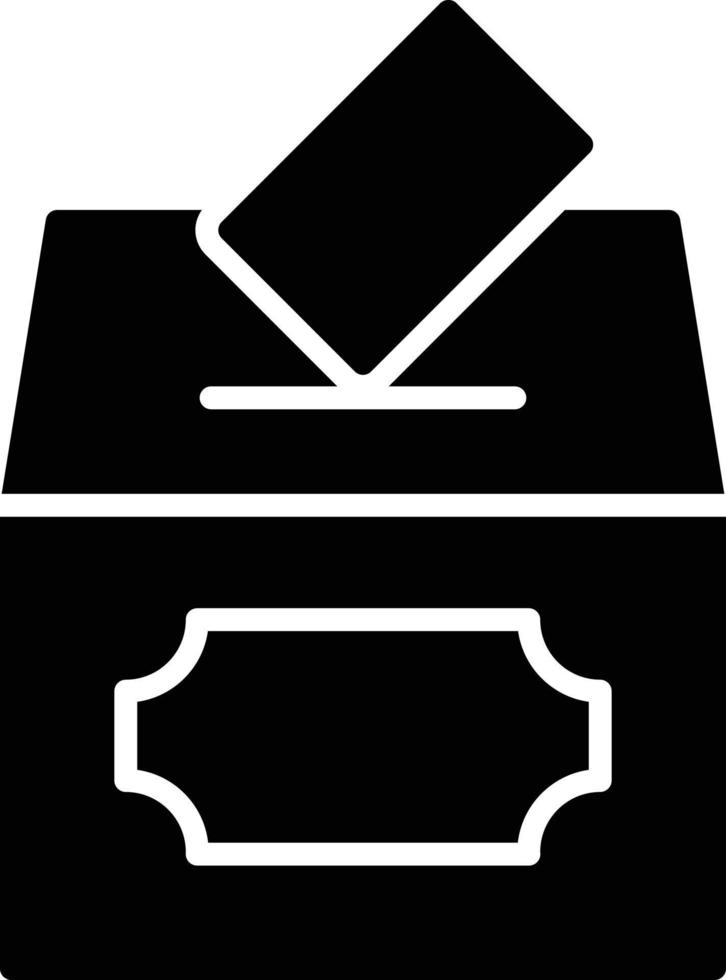 icono de glifo de votación vector