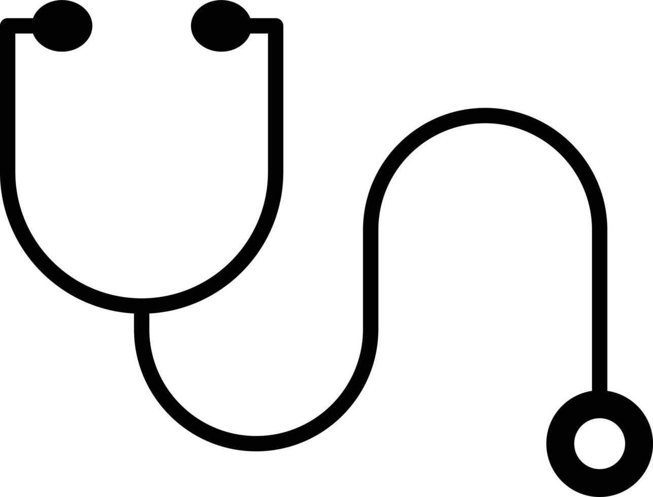 Stethoscope Glyph Icon vector