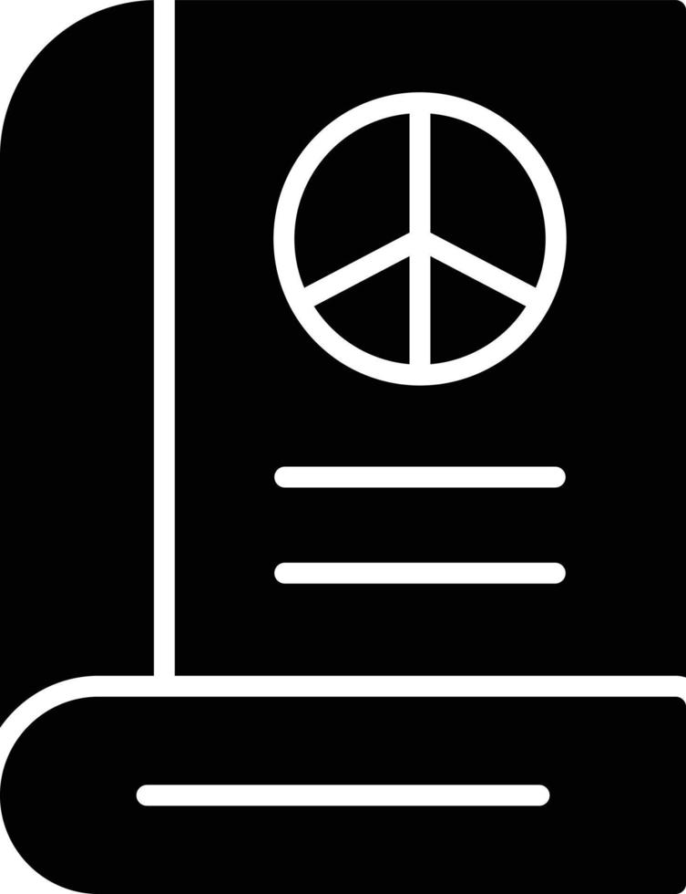 Book Glyph Icon vector