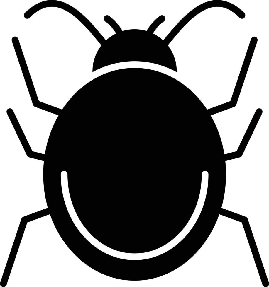 Bug Glyph Icon vector