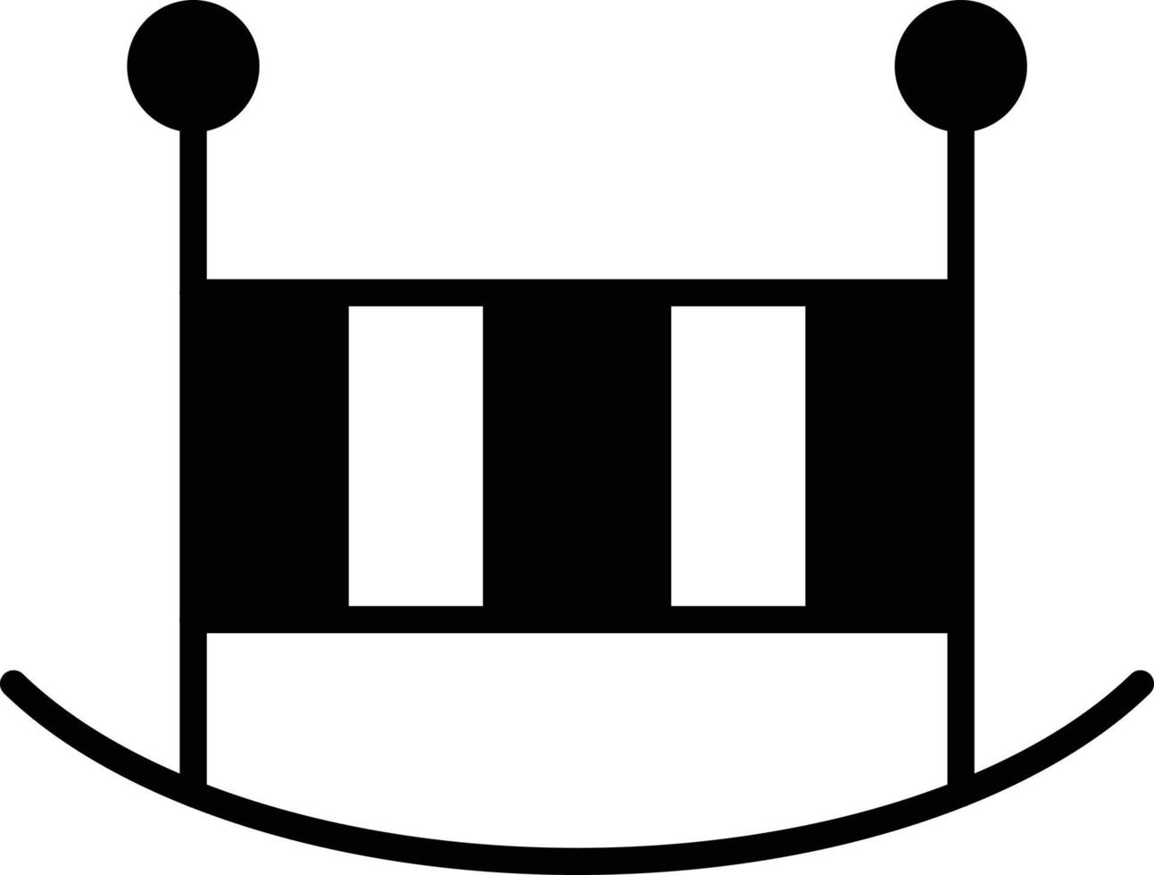 Cradle Glyph Icon vector