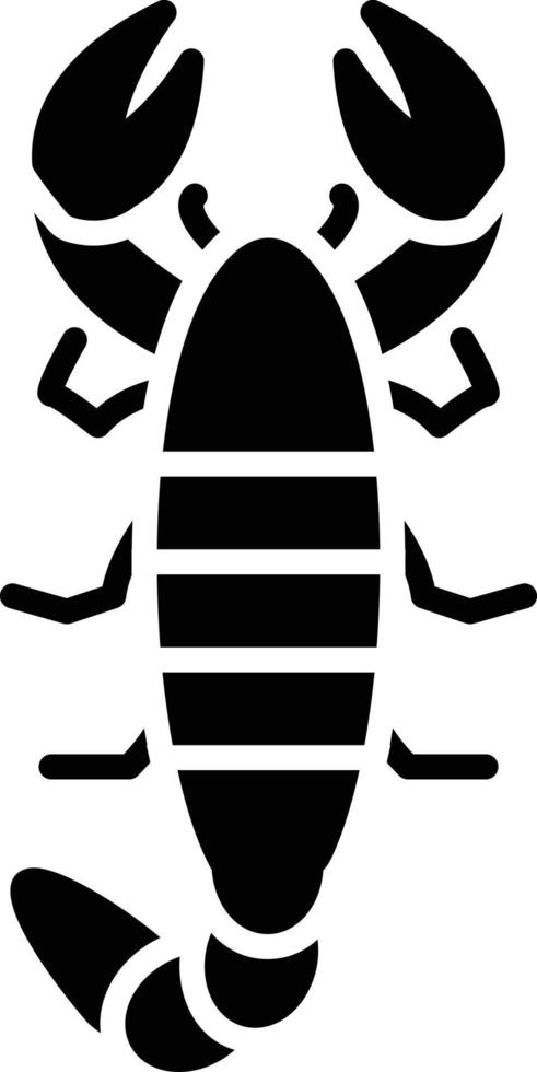 Scorpion Glyph Icon vector