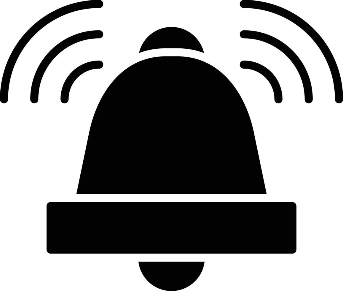 Alarm Glyph Icon vector