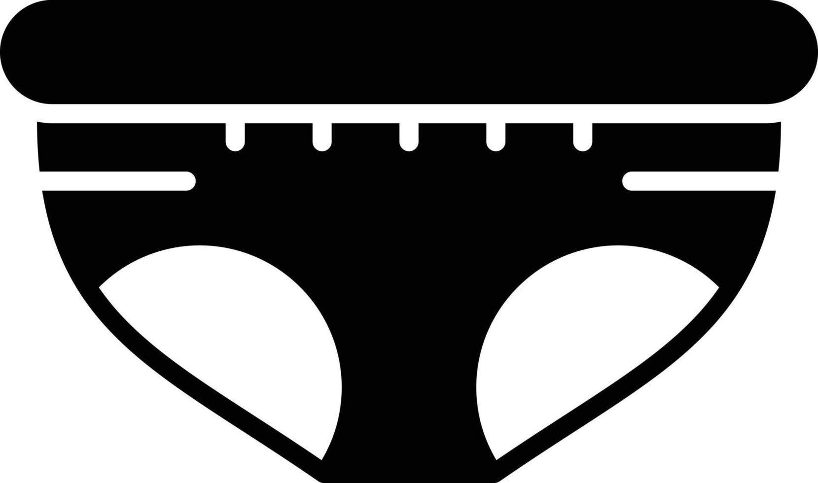 Diaper Glyph Icon vector