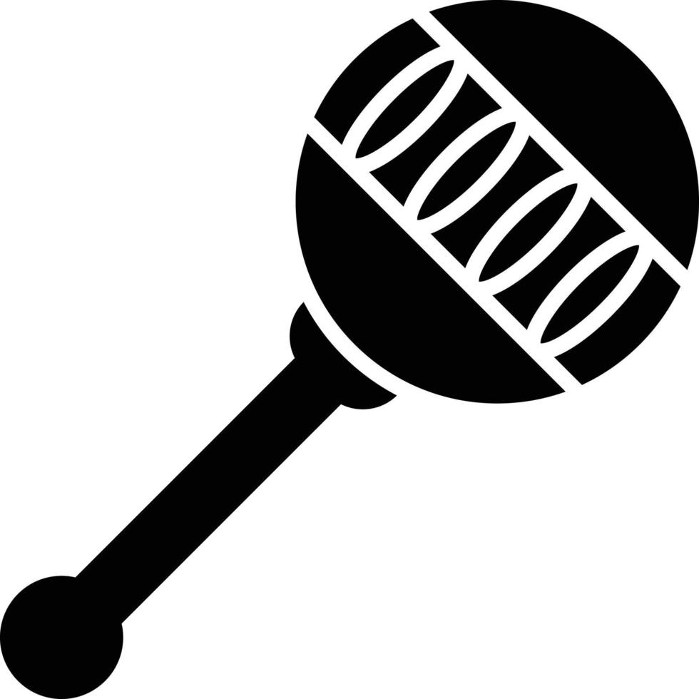 Rattle Glyph Icon vector
