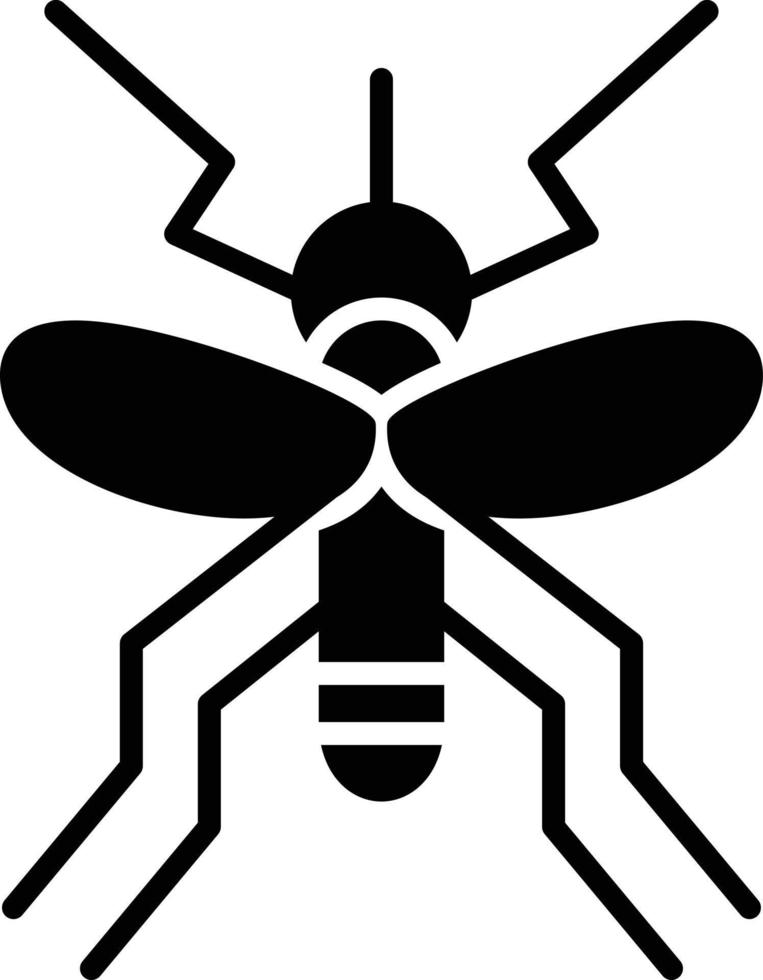 Mosquito Glyph Icon vector