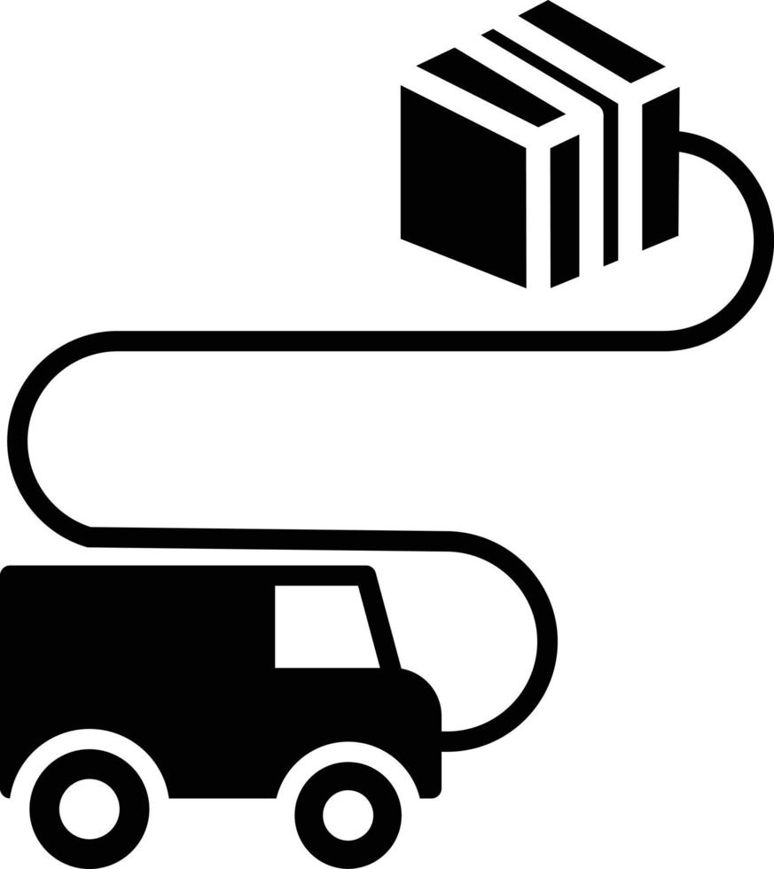 Delivery Glyph Icon vector