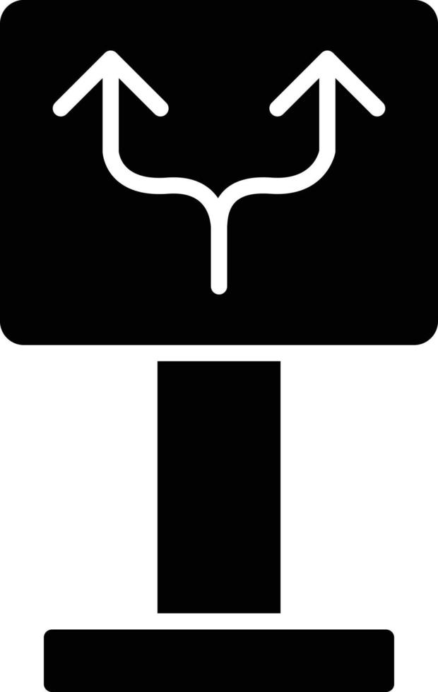 11 - Two Ways Glyph Icon vector