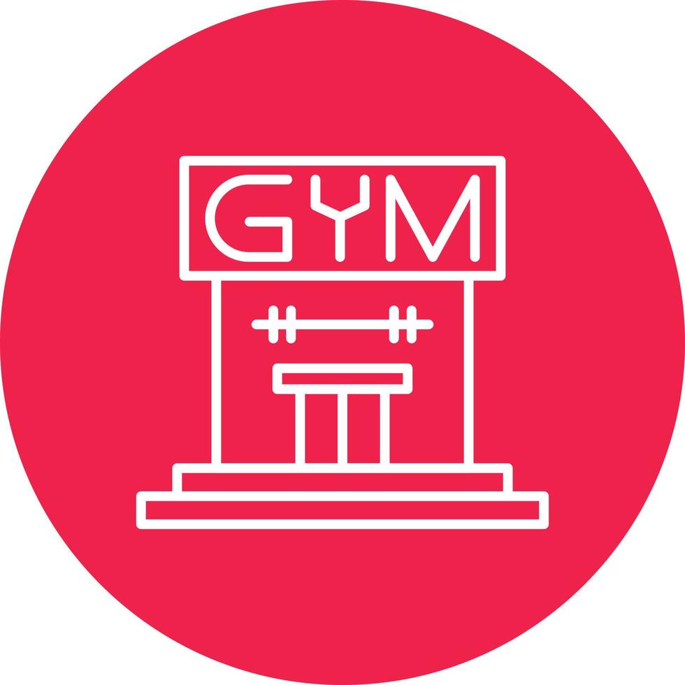 Gym Line Circle Multicolor vector