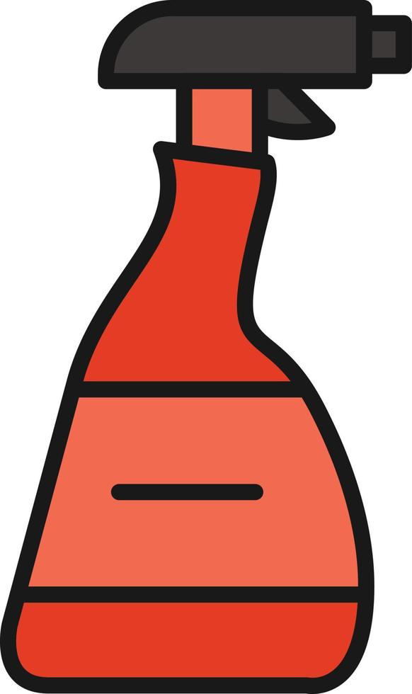 Cleaning Spray Line Filled vector