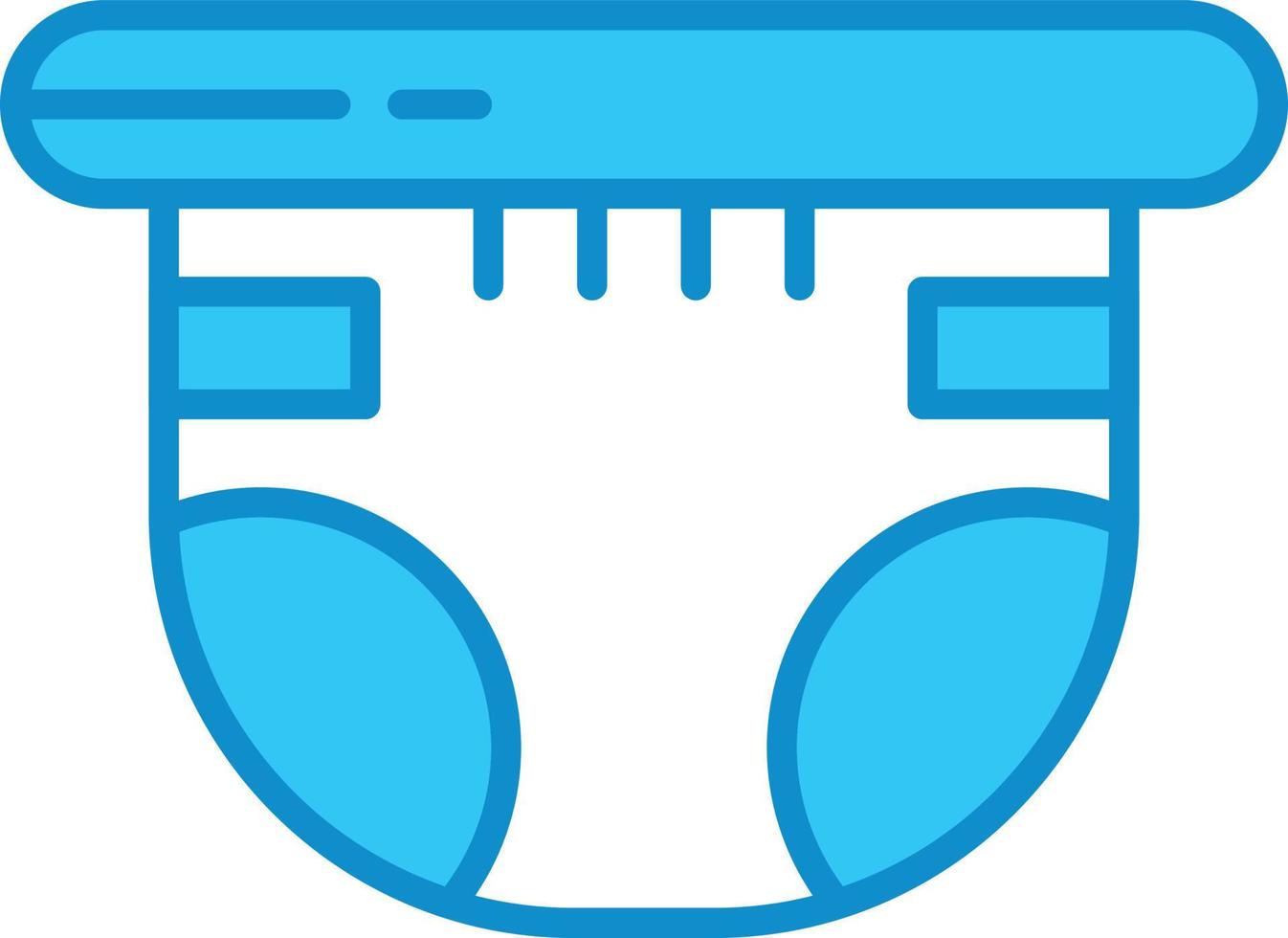 Diaper Line Filled Blue 9865465 Vector Art at Vecteezy