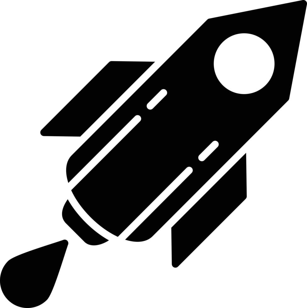 Rocket Glyph Icon vector