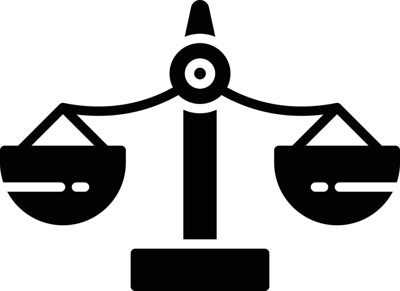 Balance Glyph Icon vector