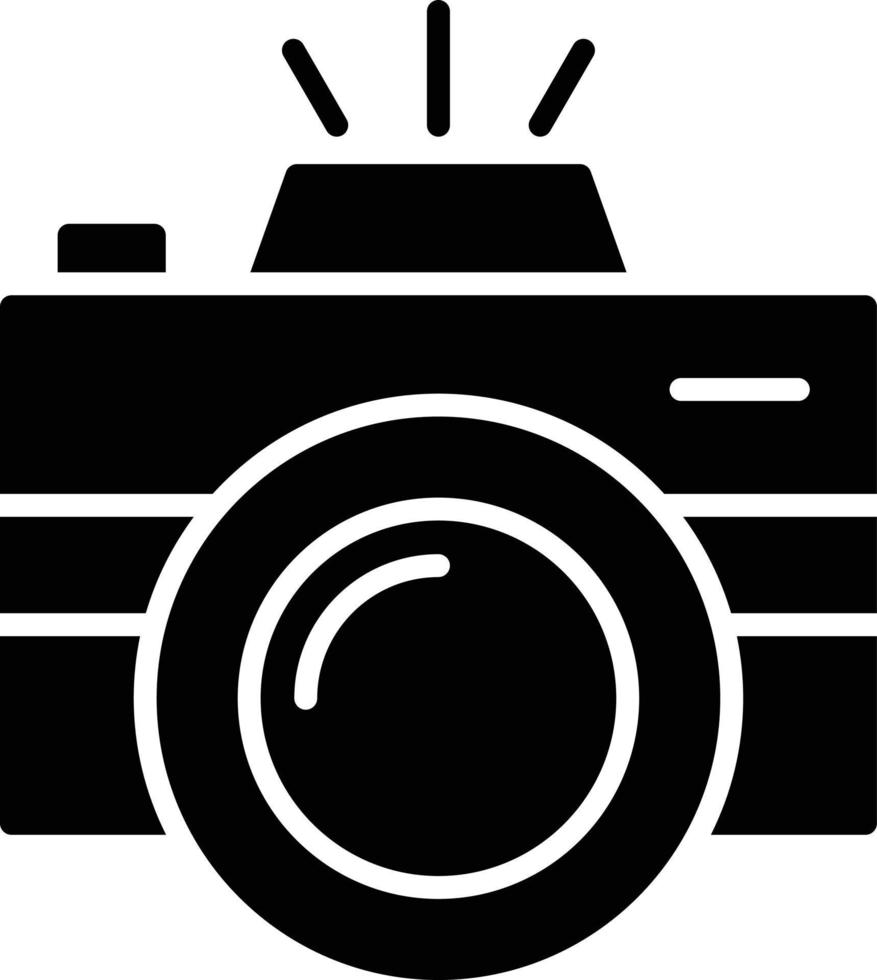 Camera Glyph Icon vector