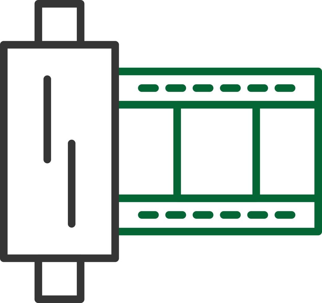 Film Strip Line Two Color 9865600 Vector Art at Vecteezy