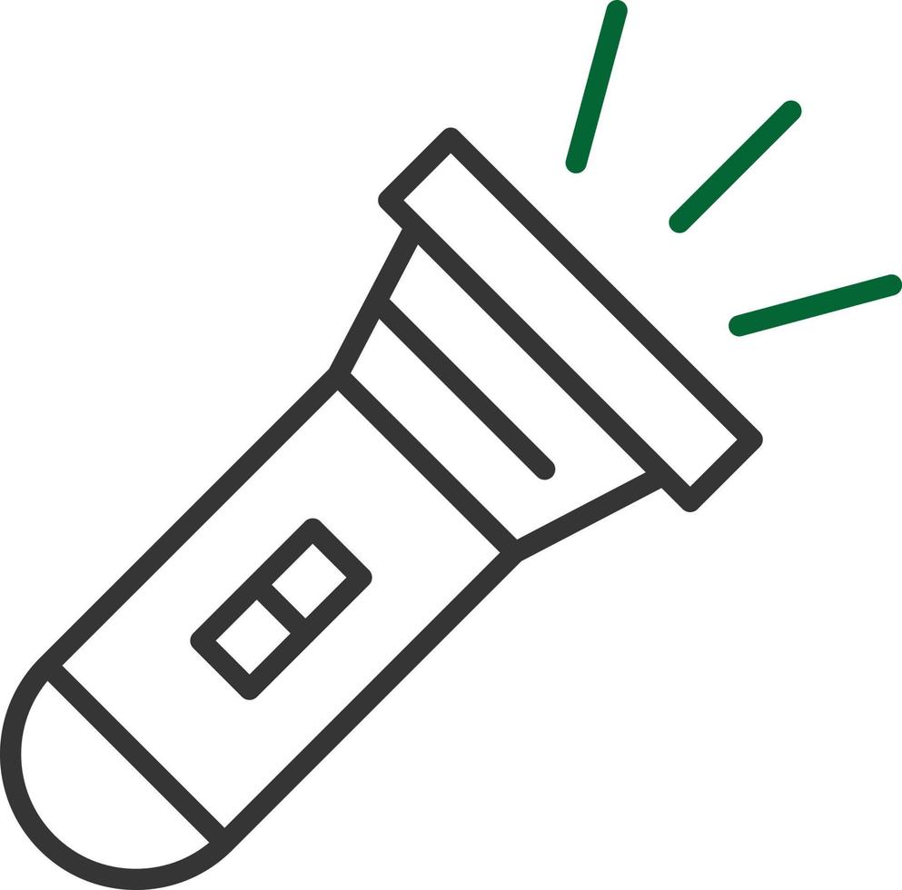 Flashlight Line Two Color vector