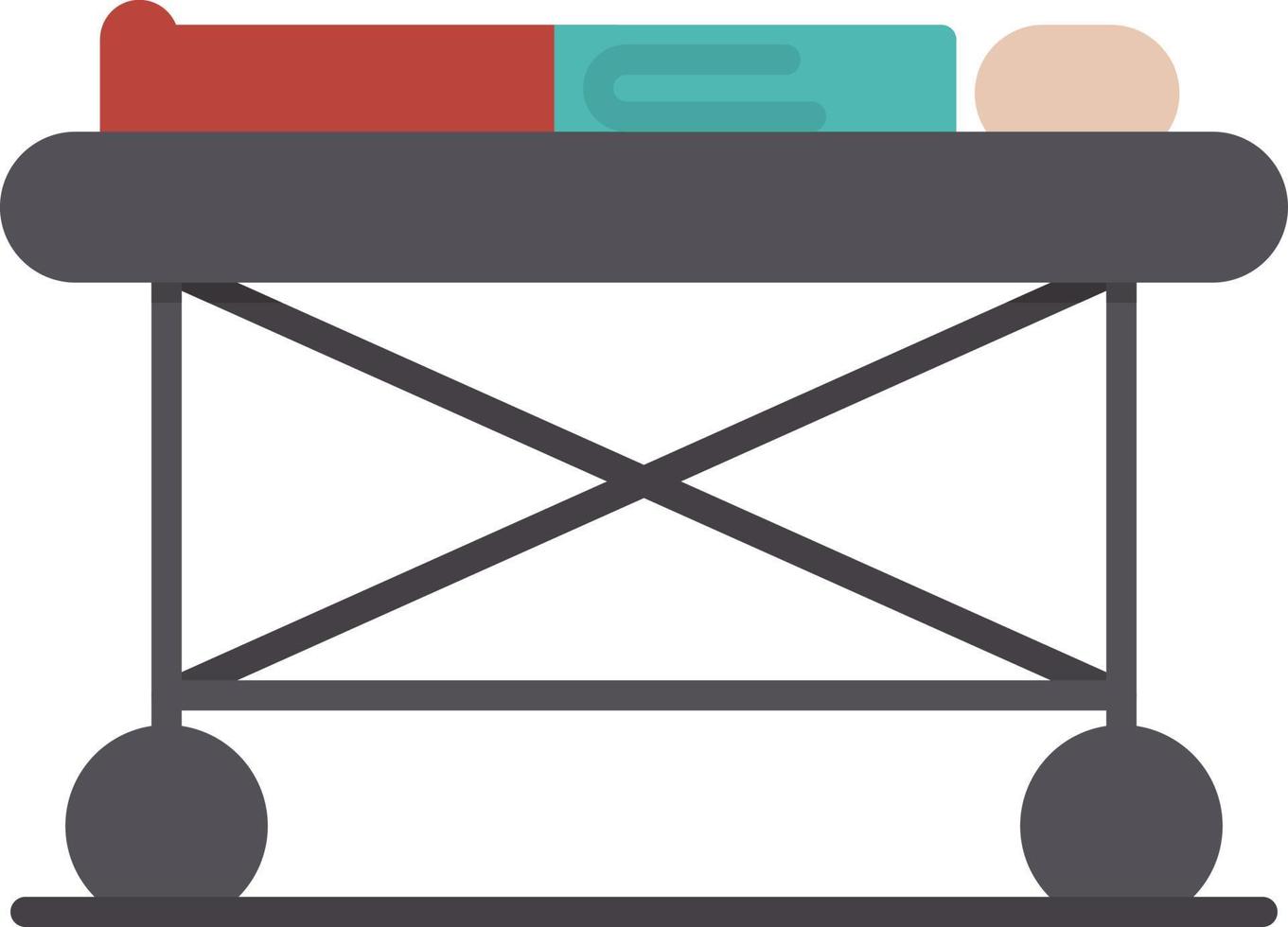 Stretcher Flat Icon vector