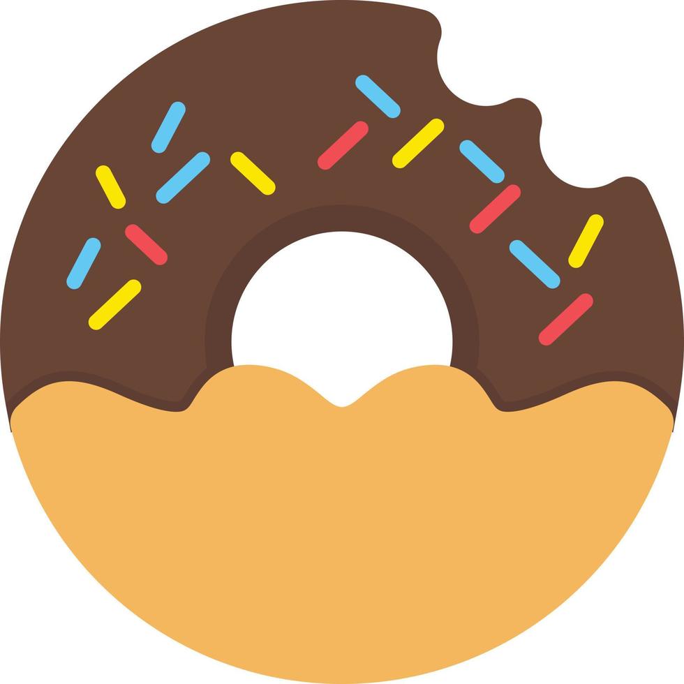 Doughnut Flat Icon vector