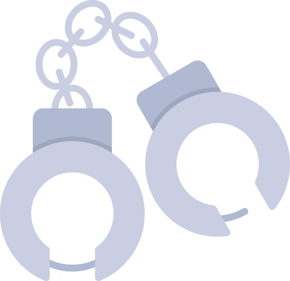 Handcuffs Flat Icon vector