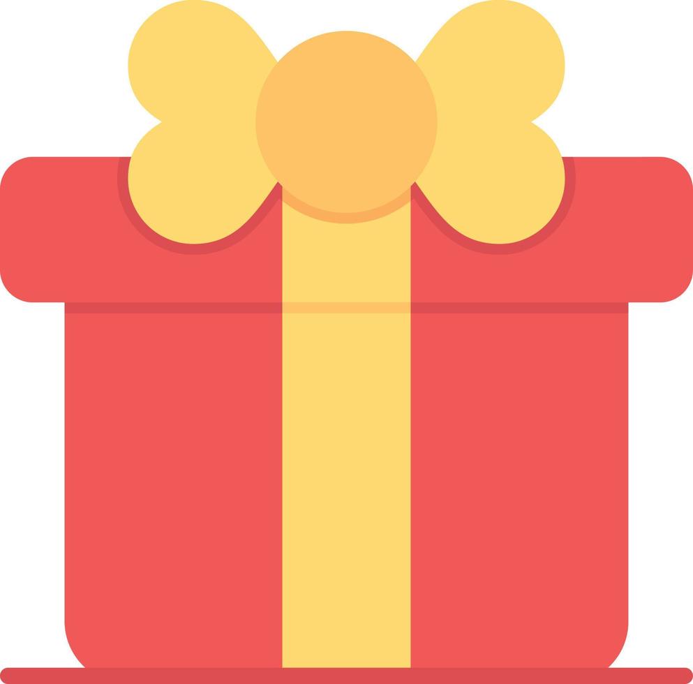 Gift Box Flat Icon vector