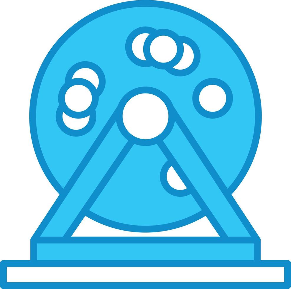 Bingo Line Filled Blue vector
