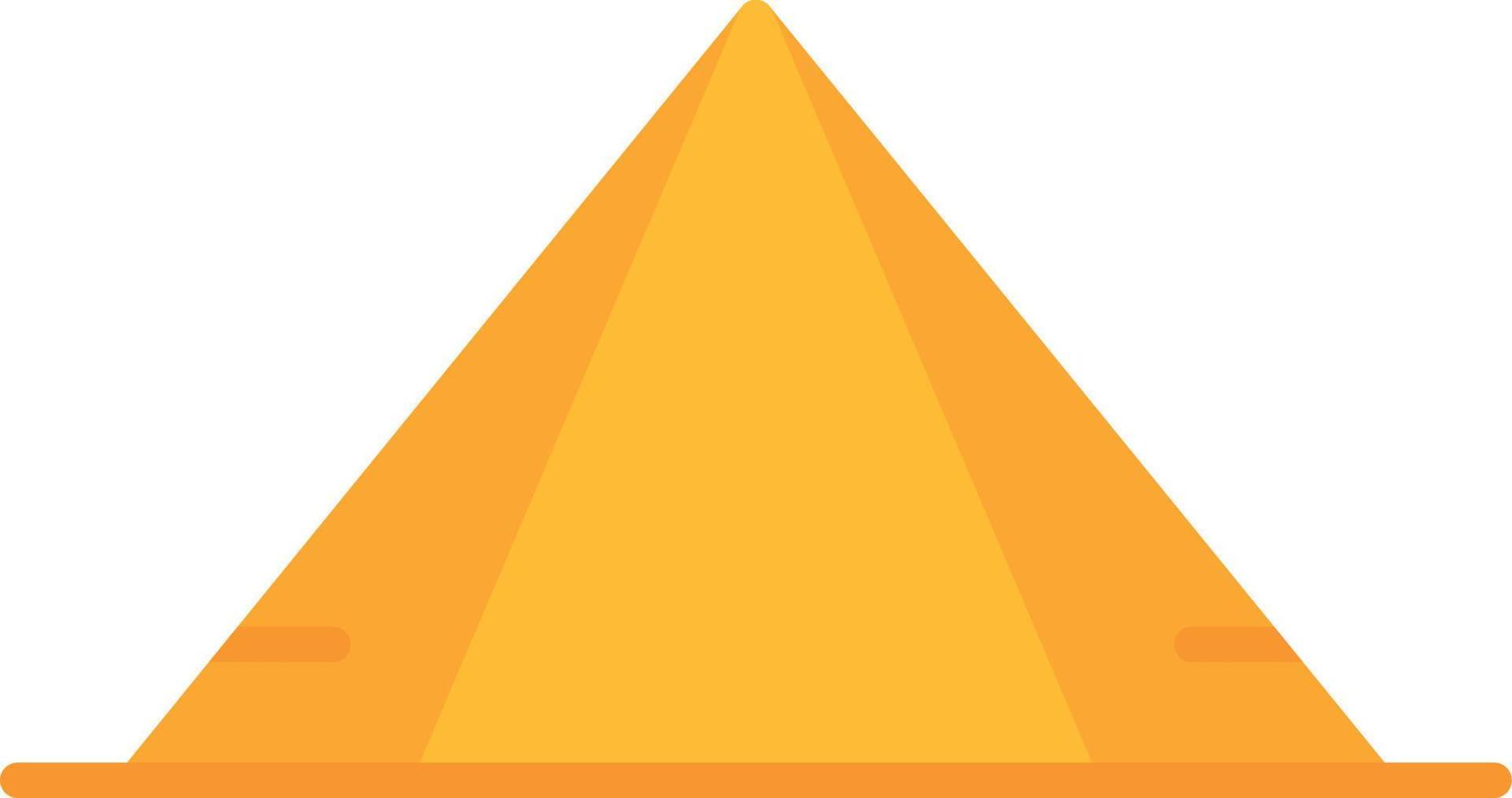 Pyramid Flat Icon vector