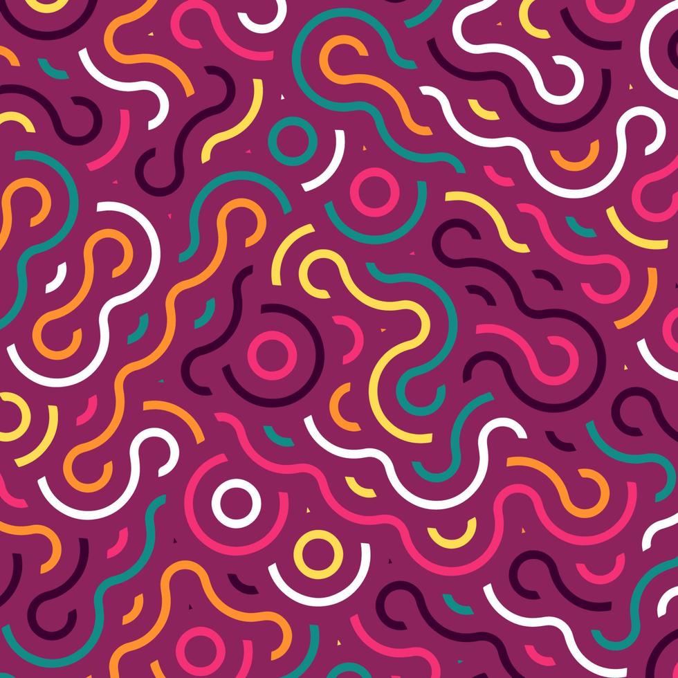 Retro abstract design organic pattern design vector