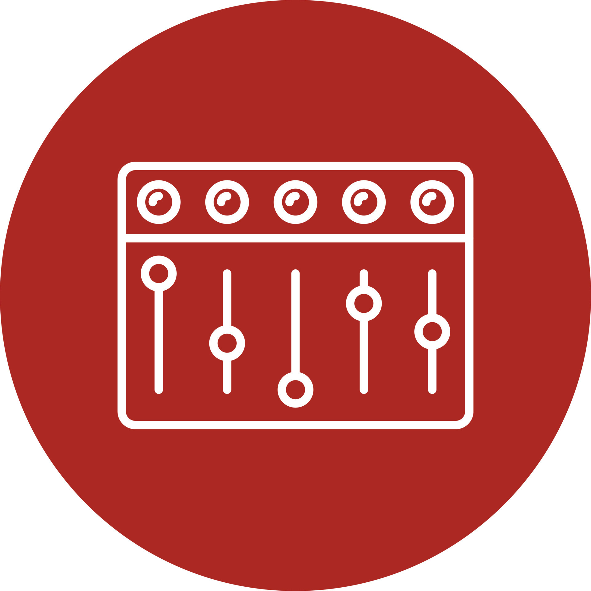 Mixer Line Circle Multicolor 9866146 Vector Art at Vecteezy