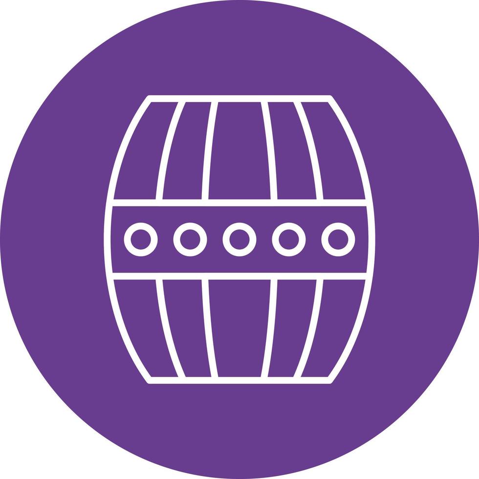 Barrel Line Circle Multicolor vector
